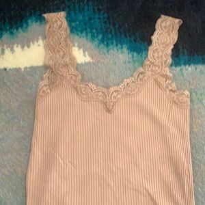 J. Crew Lace Trim Tank Top